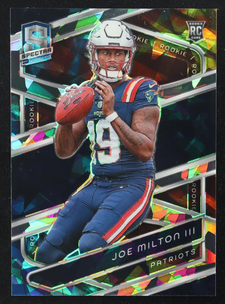 Joe Milton III 2024 Panini Spectra Astral Prizm #156 RC #12/40 at PristineAuction.com Joe Milton III 2024 Panini Spectra Astral Prizm #156 RC #12/40 at PristineAuction.com