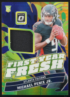 Michael Penix Jr. 2024 Donruss Optic First Year Fresh Jerseys Blue Hyper #31 RC at PristineAuction.com