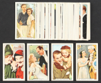 1935 Gallaher "Famous Film Scenes" Complete Set of (48) Cigarette Cards with Babes in Toyland #9, The Gay Divorce #45, Now And Forever #39, Madame Du Barry #48 at PristineAuction.com
