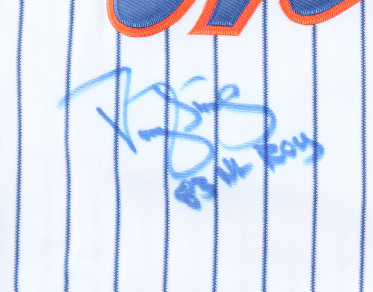 Darryl Strawberry Signed Jersey Inscribed "83 NL ROY" (PSA) at PristineAuction.com Darryl Strawberry Signed Jersey Inscribed "83 NL ROY" (PSA) at PristineAuction.com