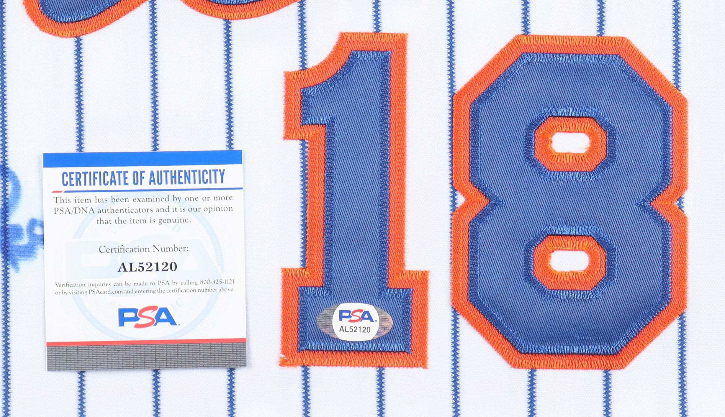 Darryl Strawberry Signed Jersey Inscribed "83 NL ROY" (PSA) at PristineAuction.com Darryl Strawberry Signed Jersey Inscribed "83 NL ROY" (PSA) at PristineAuction.com
