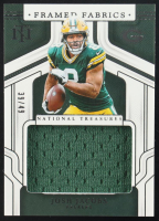 Josh Jacobs 2024 Panini National Treasures Framed Fabric #2 #39/49 at PristineAuction.com