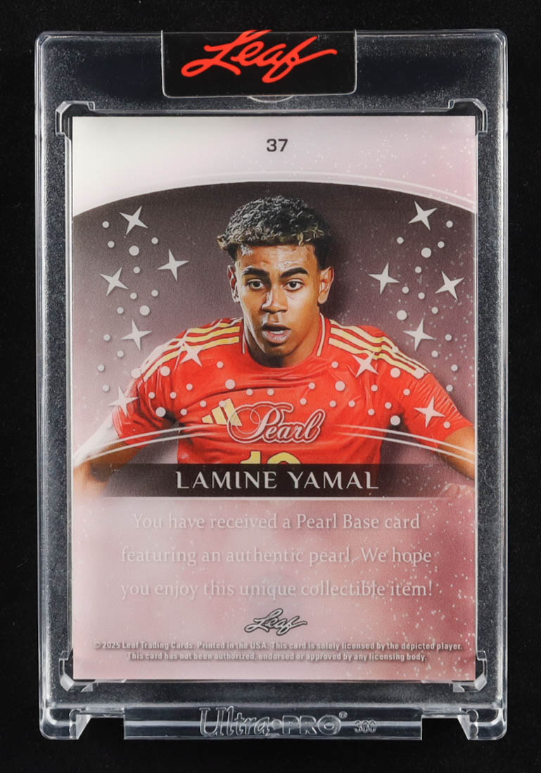 Lamine Yamal 2025 Leaf Pearl Green Spectrum #37 #1/1 at PristineAuction.com Lamine Yamal 2025 Leaf Pearl Green Spectrum #37 #1/1 at PristineAuction.com