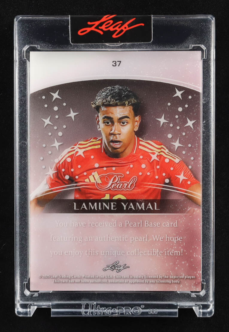 Lamine Yamal 2025 Leaf Pearl Blue Spectrum #37 #1/1 at PristineAuction.com Lamine Yamal 2025 Leaf Pearl Blue Spectrum #37 #1/1 at PristineAuction.com
