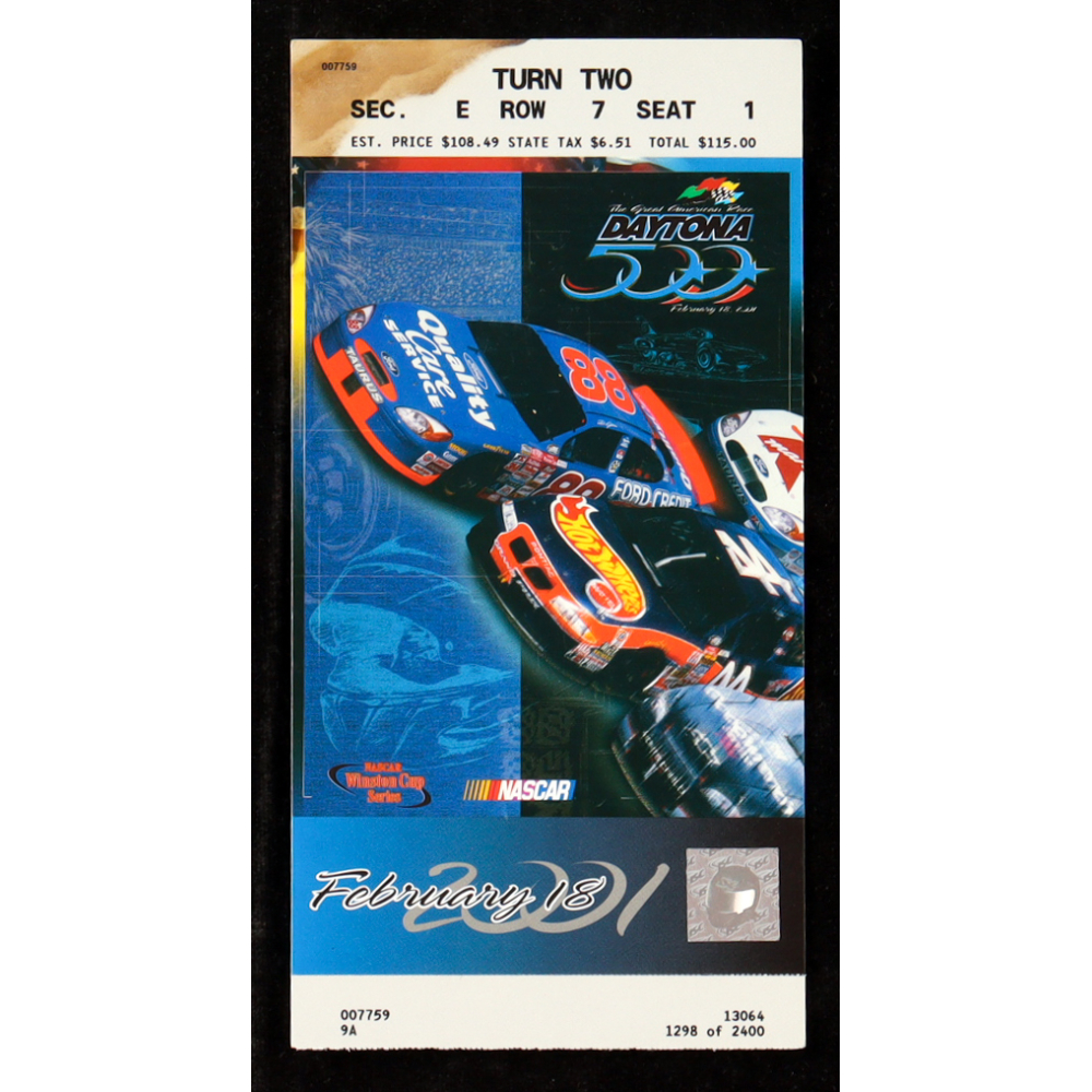 2001 Daytona 500 Commemorative Ticket at PristineAuction.com 2001 Daytona 500 Commemorative Ticket at PristineAuction.com