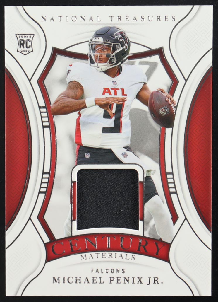 Michael Penix Jr. 2024 Panini National Treasures Century Materials #4 #19/99 at PristineAuction.com Michael Penix Jr. 2024 Panini National Treasures Century Materials #4 #19/99 at PristineAuction.com