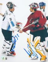 Roberto Luongo & Antero Niittymaki Signed Lightning 8x10 Photo (Beckett) at PristineAuction.com