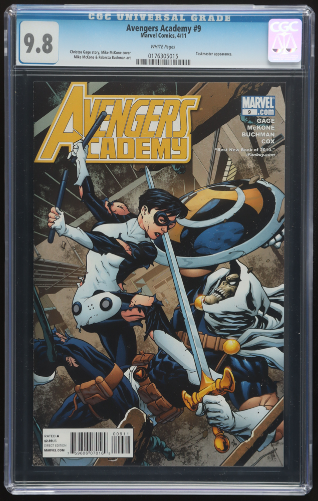 2011 "Avengers Academy" #9 Marvel Comic Book (CGC 9.8) at PristineAuction.com 2011 "Avengers Academy" #9 Marvel Comic Book (CGC 9.8) at PristineAuction.com