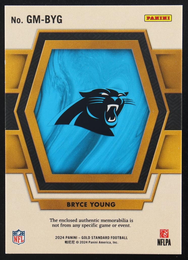 Bryce Young 2024 Panini Gold Standard Gold Mine Jerseys White Gold #10 #35/49 at PristineAuction.com Bryce Young 2024 Panini Gold Standard Gold Mine Jerseys White Gold #10 #35/49 at PristineAuction.com