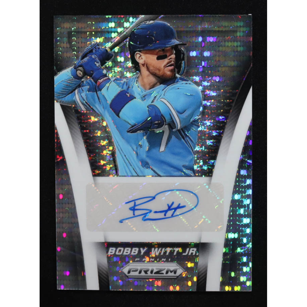 Bobby Witt Jr. 2025 Panini Prizm Throwback Signatures Prizms Pulsar #10 #62/199 at PristineAuction.com