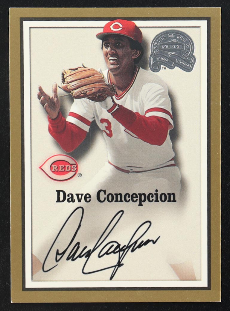Dave Concepcion 2000 Fleer Greats of the Game Autographs at PristineAuction.com Dave Concepcion 2000 Fleer Greats of the Game Autographs at PristineAuction.com