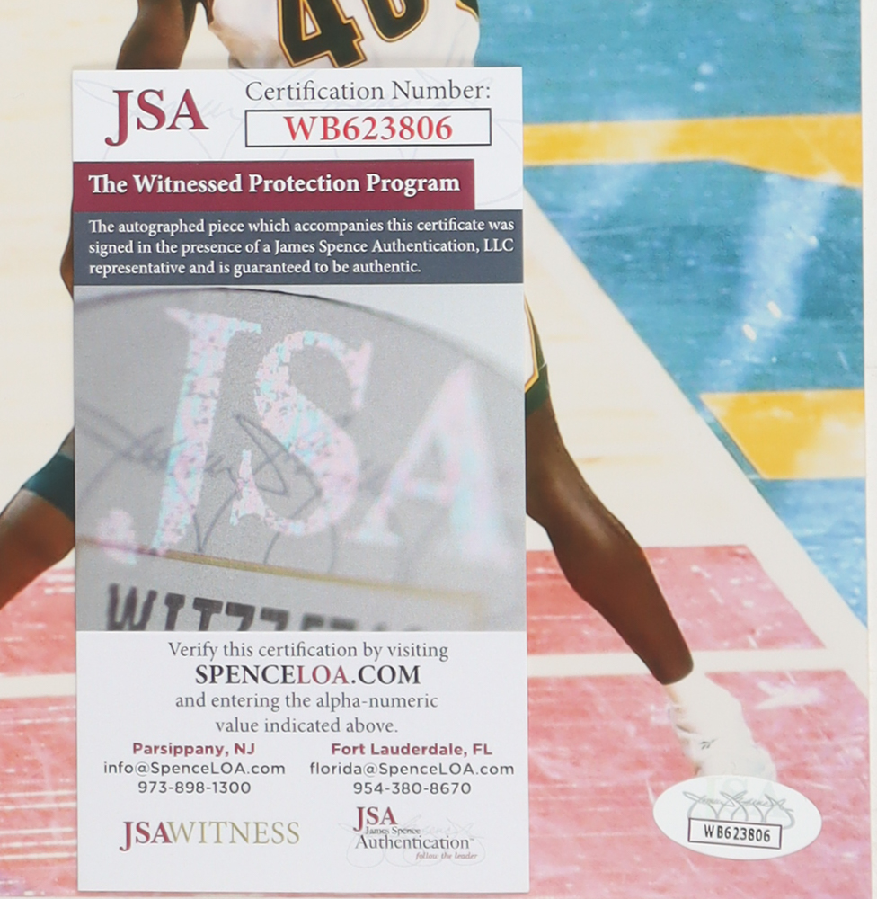 Shawn Kemp Signed SuperSonics 8x10 Photo (JSA) at PristineAuction.com Shawn Kemp Signed SuperSonics 8x10 Photo (JSA) at PristineAuction.com