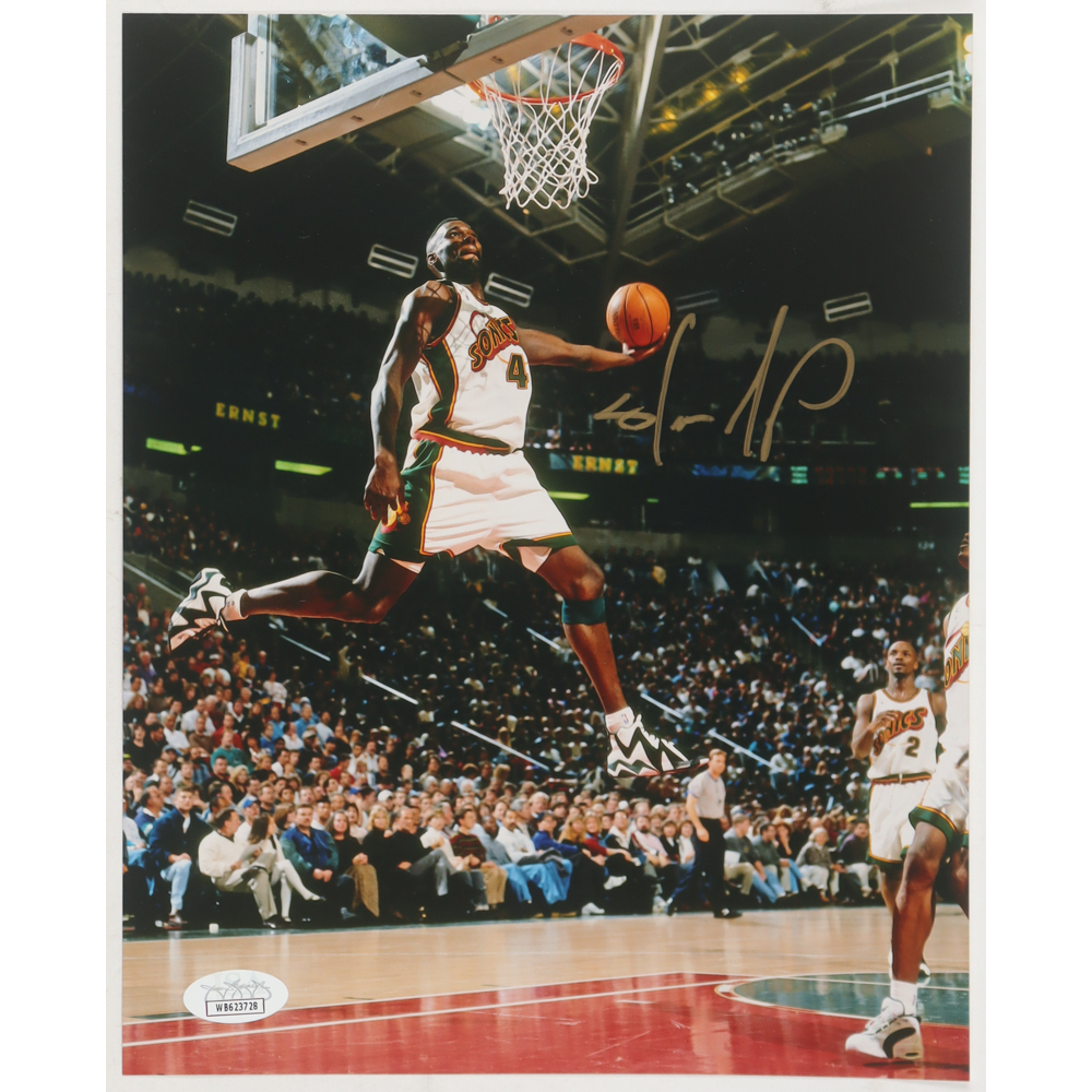 Shawn Kemp Signed SuperSonics 8x10 Photo (JSA) at PristineAuction.com Shawn Kemp Signed SuperSonics 8x10 Photo (JSA) at PristineAuction.com