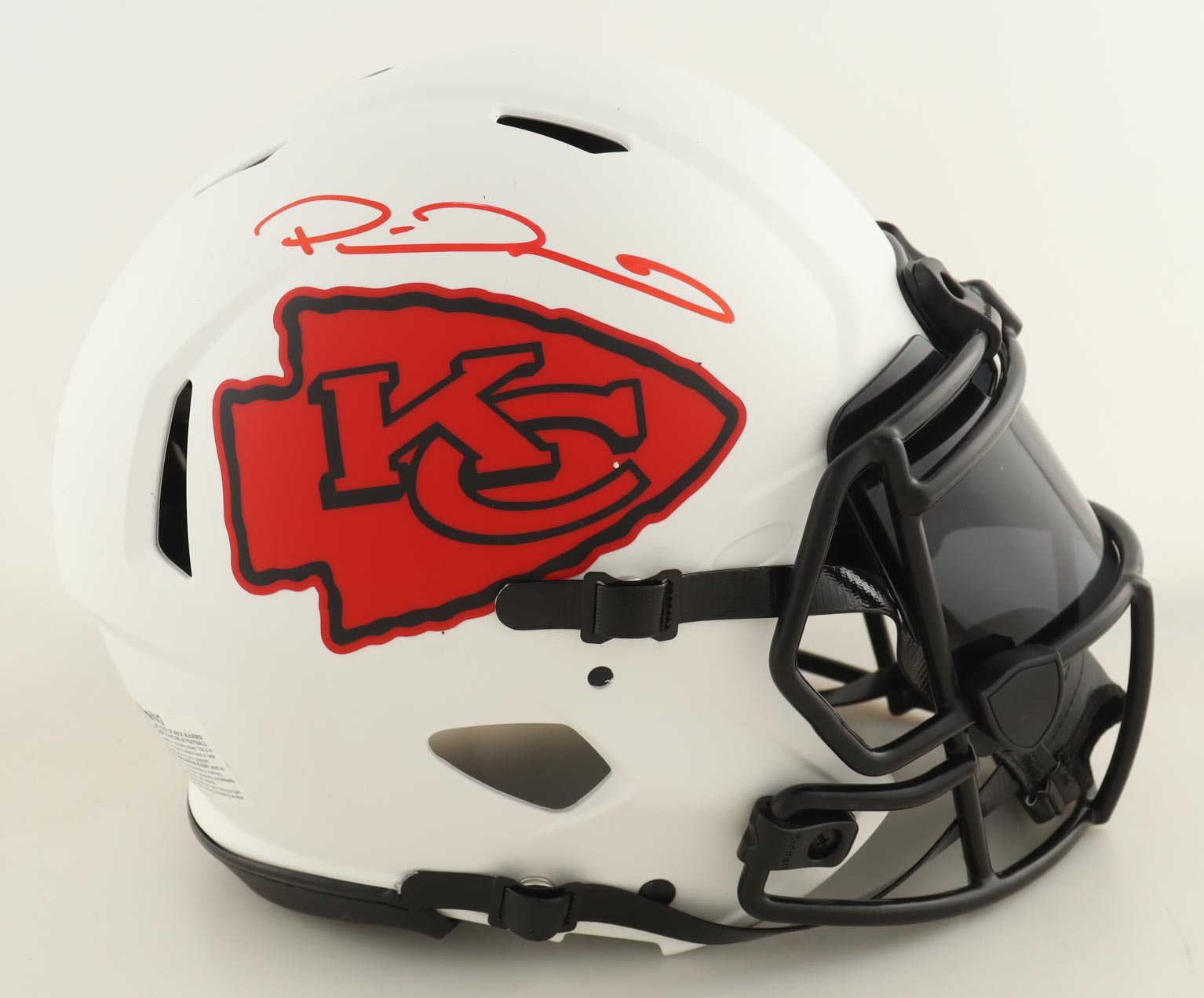 Patrick Mahomes II Signed Chiefs Full-Size Authentic On-Field Lunar Eclipse Alternate Speed Helmet with Custom Visor (Beckett) at PristineAuction.com Patrick Mahomes II Signed Chiefs Full-Size Authentic On-Field Lunar Eclipse Alternate Speed Helmet with Custom Visor (Beckett) at PristineAuction.com