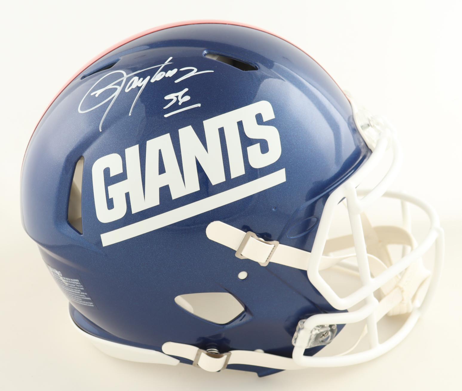 Lawrence Taylor Signed Giants Full-Size Authentic On-Field Speed Helmet (Beckett) at PristineAuction.com Lawrence Taylor Signed Giants Full-Size Authentic On-Field Speed Helmet (Beckett) at PristineAuction.com
