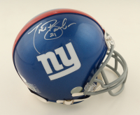 Tiki Barber Signed Giants Mini Helmet (JSA) at PristineAuction.com