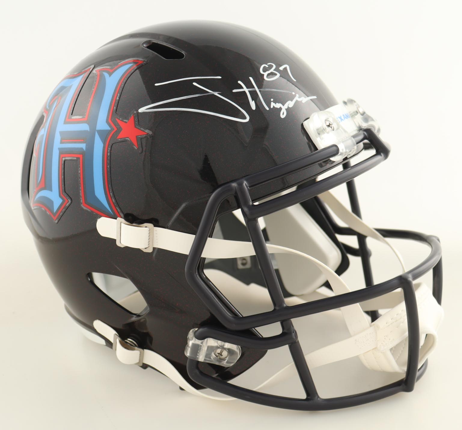 Jayden Higgins Signed Texans Full-Size Speed Helmet (Beckett) at PristineAuction.com Jayden Higgins Signed Texans Full-Size Speed Helmet (Beckett) at PristineAuction.com