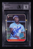 Bo Jackson 1987 Donruss Rookies #35 RR RC (BGS 10 Auto) at PristineAuction.com