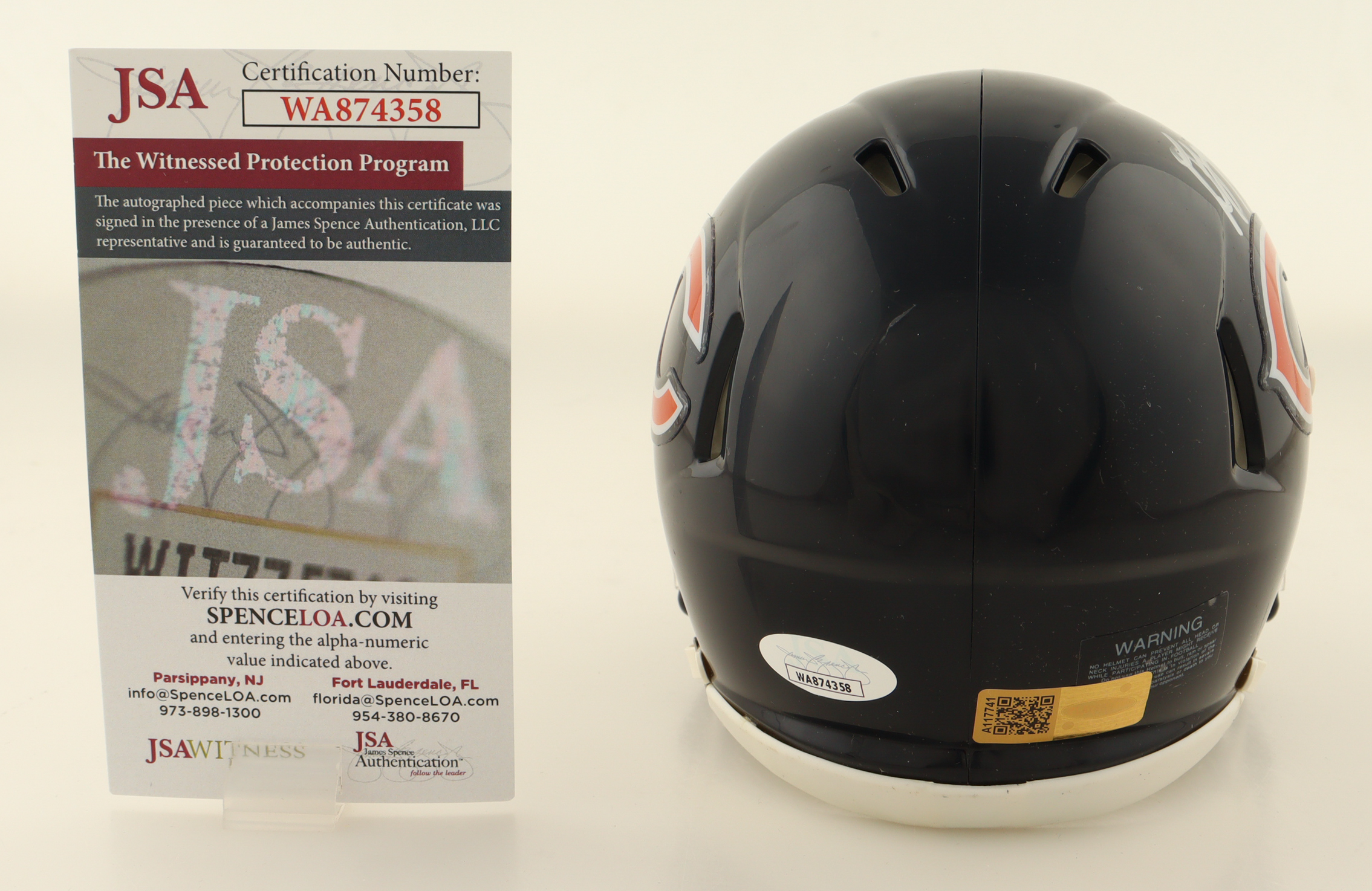 D.J. Moore Signed Bears Speed Mini Helmet (JSA) at PristineAuction.com D.J. Moore Signed Bears Speed Mini Helmet (JSA) at PristineAuction.com