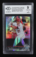 Mike Trout 2018 Bowman Chrome National Convention Prism Refractors #BNRMT (BCCG 9) at PristineAuction.com