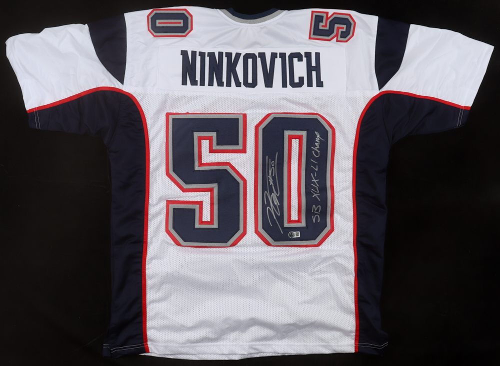 Rob Ninkovich Signed Jersey Inscribed "SB XLIX-LI Champ" (Beckett) at PristineAuction.com Rob Ninkovich Signed Jersey Inscribed "SB XLIX-LI Champ" (Beckett) at PristineAuction.com