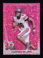 LaNorris Sellers 2025 Leaf 15th Anniversary Pink Sparkle #90B102 #6/8 RC at PristineAuction.com