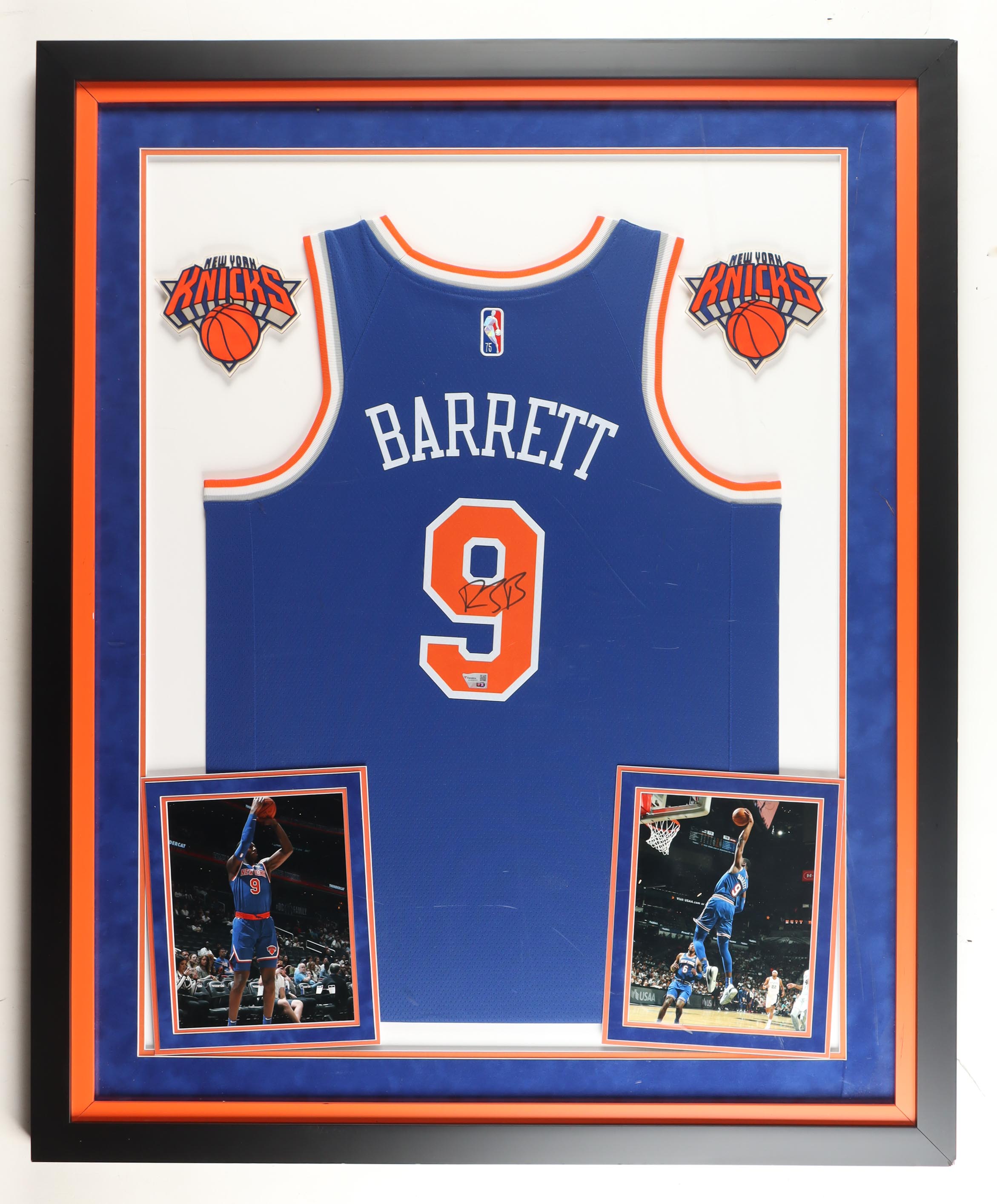 RJ Barrett Signed Custom Framed Jersey Display with Photos (Fanatics) at PristineAuction.com RJ Barrett Signed Custom Framed Jersey Display with Photos (Fanatics) at PristineAuction.com