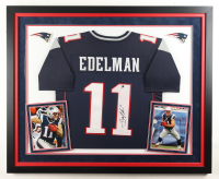 Julian Edelman Signed Custom Framed Jersey Display with Photos (PSA & Sports Memorabilia) at PristineAuction.com