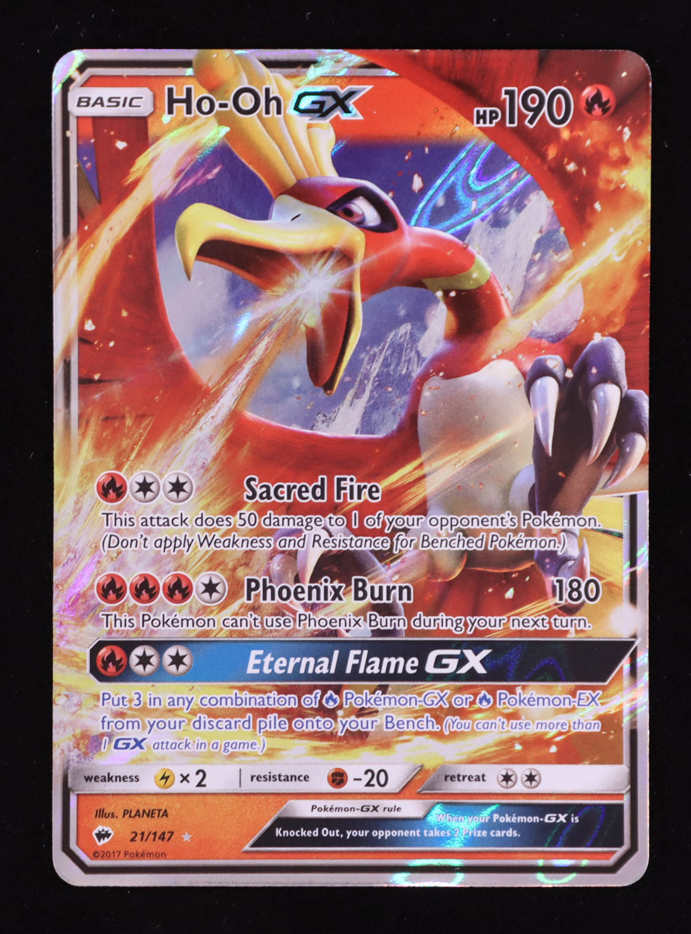 Ho-Oh GX 2017 Pokemon Burning Shadows Holo Foil #21 at PristineAuction.com Ho-Oh GX 2017 Pokemon Burning Shadows Holo Foil #21 at PristineAuction.com