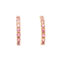 1.20 CTW Natural Tourmaline 18K Gold Plated Designer Earrings  | Estimated Value $1,149 (AMG) at PristineAuction.com