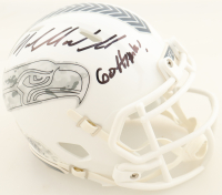 Mike Macdonald Signed Seahawks Salute to Service Alternate Speed Mini Helmet Inscribed "Go Hawks!" (Beckett) at PristineAuction.com
