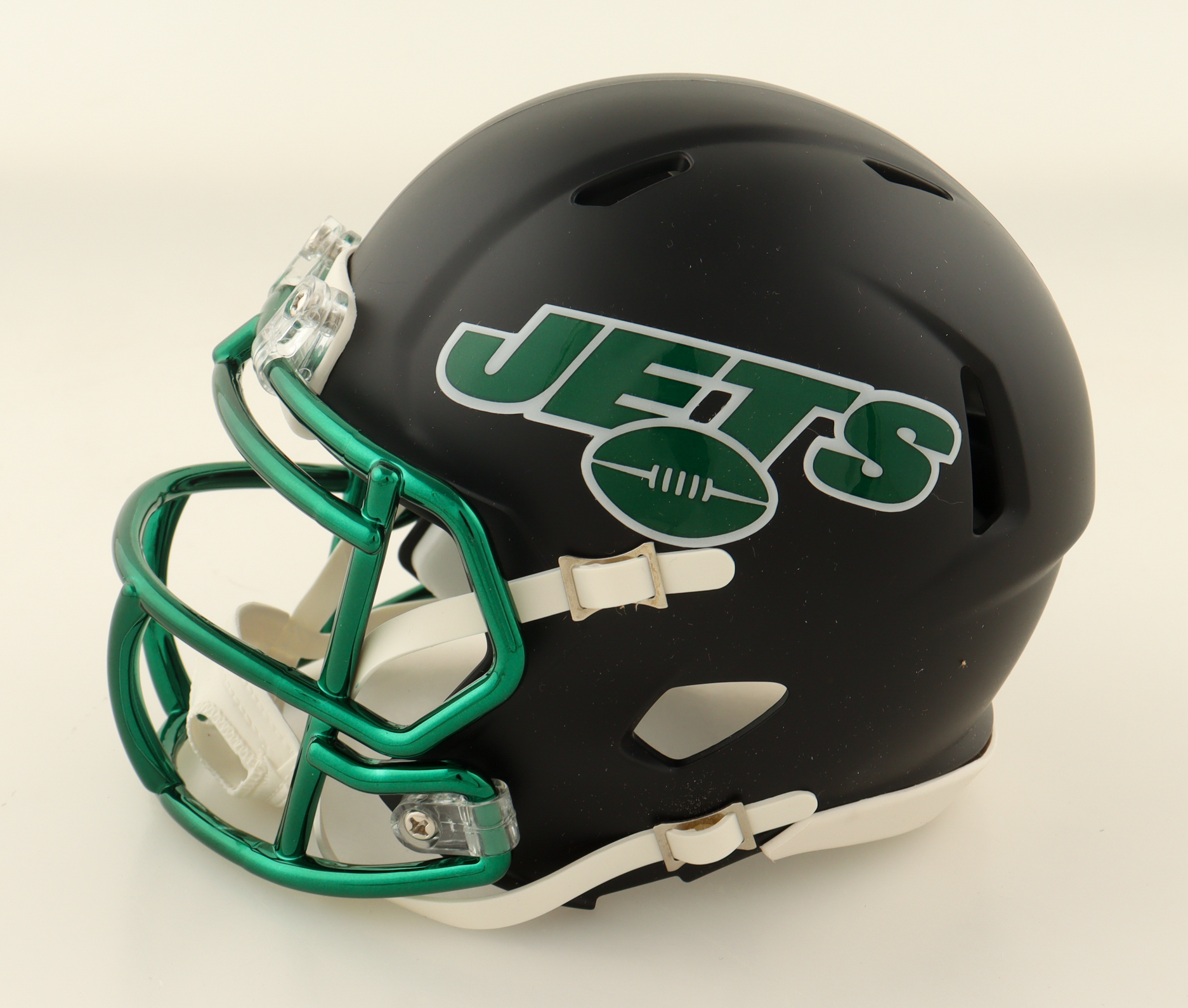 Breece Hall Signed Jets Speed Mini Helmet (JSA) at PristineAuction.com Breece Hall Signed Jets Speed Mini Helmet (JSA) at PristineAuction.com