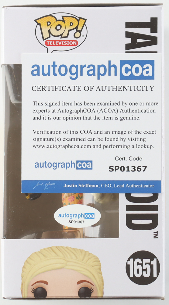 Jennifer Coolidge Signed "The White Lotus" #1651 Tanya McQuoid Funko Pop! Vinyl Figure (ACOA) at PristineAuction.com Jennifer Coolidge Signed "The White Lotus" #1651 Tanya McQuoid Funko Pop! Vinyl Figure (ACOA) at PristineAuction.com
