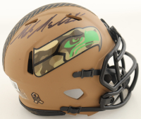 Mike Macdonald Signed Seahawks Salute to Service Alternate Speed Mini Helmet (Beckett) at PristineAuction.com