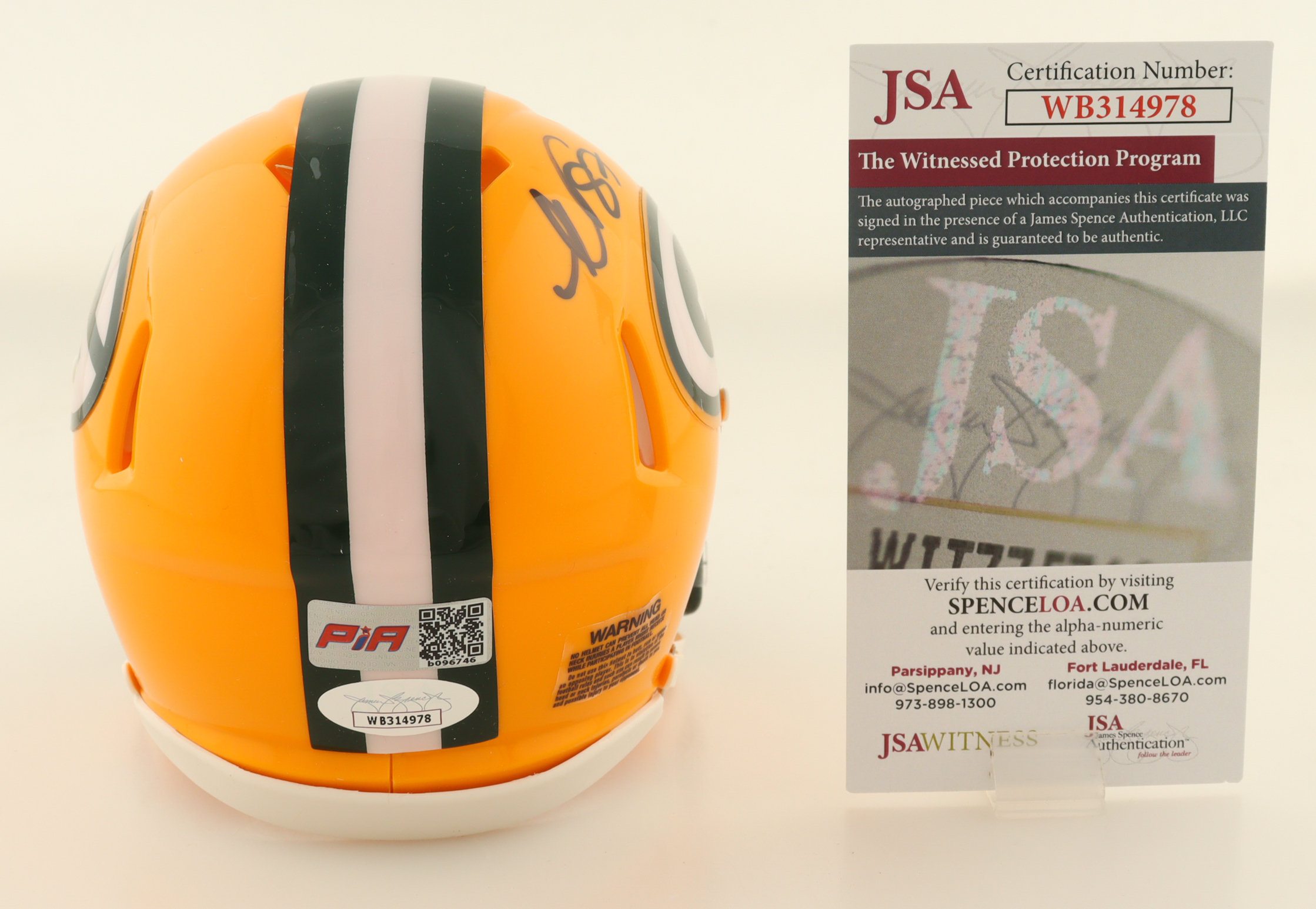 Romeo Doubs Signed Packers Speed Mini Helmet (JSA) at PristineAuction.com Romeo Doubs Signed Packers Speed Mini Helmet (JSA) at PristineAuction.com