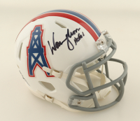 Warren Moon Signed Oilers Speed Mini Helmet Inscribed "HOF 06" (JSA) at PristineAuction.com