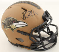 Brian Billick Signed Ravens Salute to Service Alternate Speed Mini Helmet (Beckett) at PristineAuction.com