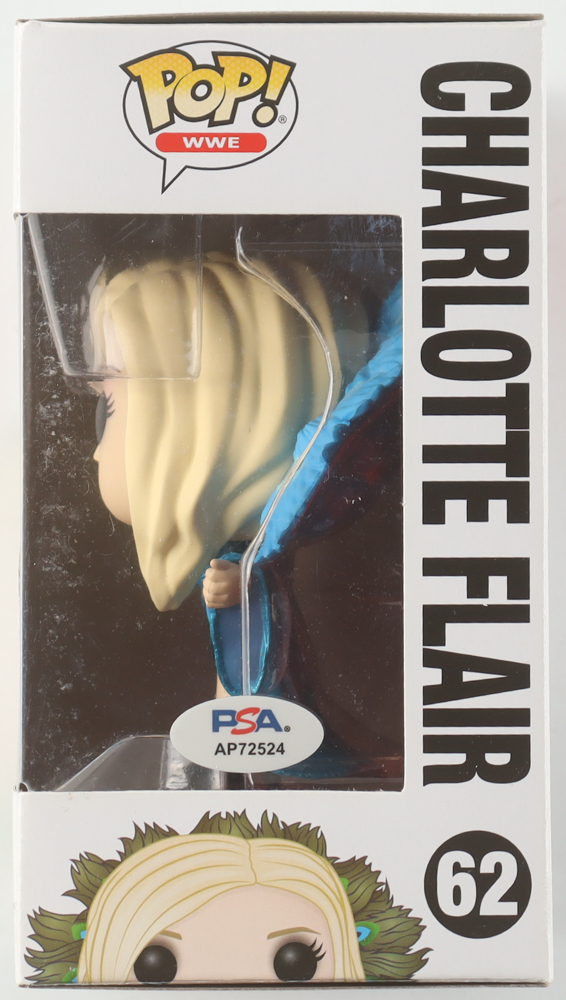 Charlotte Flair Signed "WWE" #62 Funko Pop! Vinyl Figure (PSA) at PristineAuction.com Charlotte Flair Signed "WWE" #62 Funko Pop! Vinyl Figure (PSA) at PristineAuction.com