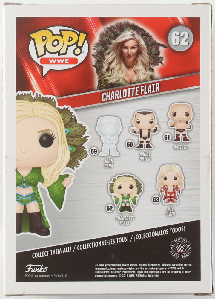Charlotte Flair Signed "WWE" #62 Funko Pop! Vinyl Figure (PSA) at PristineAuction.com Charlotte Flair Signed "WWE" #62 Funko Pop! Vinyl Figure (PSA) at PristineAuction.com