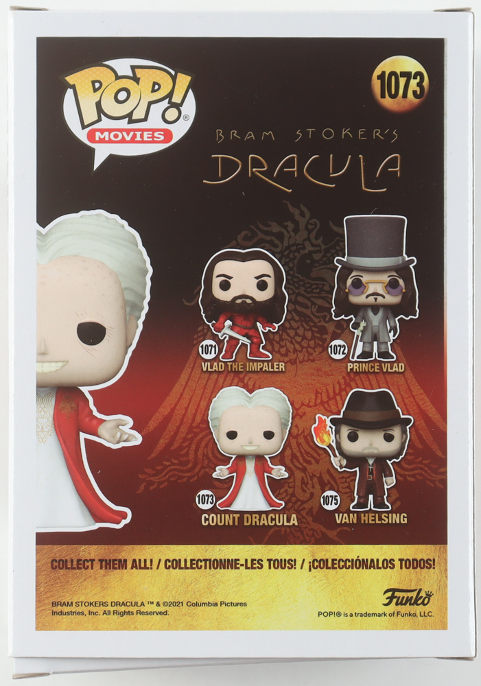 Gary Oldman Signed "Bram Stoker's Dracula" #1073 Count Dracula Funko Pop! Vinyl Figure (ACOA) at PristineAuction.com Gary Oldman Signed "Bram Stoker's Dracula" #1073 Count Dracula Funko Pop! Vinyl Figure (ACOA) at PristineAuction.com