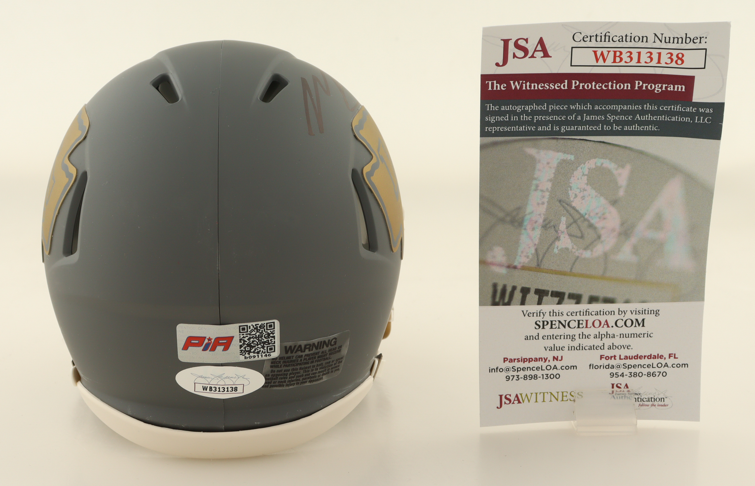 Marquise Brown Signed Chiefs Slate Alternate Speed Mini Helmet (JSA) at PristineAuction.com Marquise Brown Signed Chiefs Slate Alternate Speed Mini Helmet (JSA) at PristineAuction.com