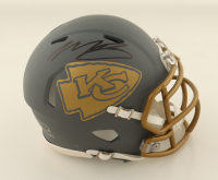Marquise Brown Signed Chiefs Slate Alternate Speed Mini Helmet (JSA) at PristineAuction.com
