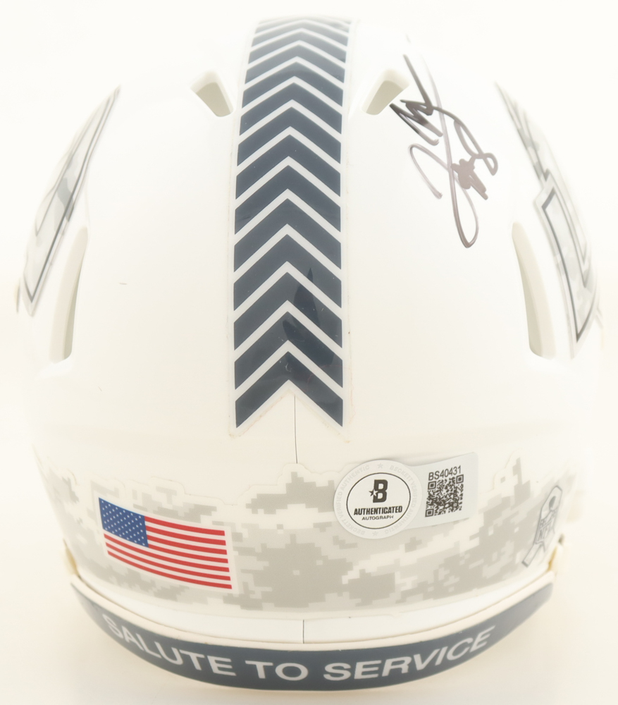 Jared Verse Signed Rams Salute to Service Alternate Speed Mini Helmet (Beckett) at PristineAuction.com Jared Verse Signed Rams Salute to Service Alternate Speed Mini Helmet (Beckett) at PristineAuction.com