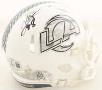 Jared Verse Signed Rams Salute to Service Alternate Speed Mini Helmet (Beckett) at PristineAuction.com