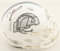 Jared Verse Signed Rams Salute to Service Alternate Speed Mini Helmet (Beckett) at PristineAuction.com