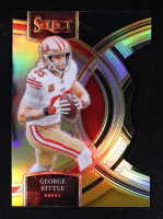 George Kittle 2023 Select Prizm Black and Gold Die Cut #153 at PristineAuction.com