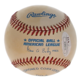 Joe DiMaggio Signed OAL Baseball Inscribed "HOF 55" (JSA) at PristineAuction.com Joe DiMaggio Signed OAL Baseball Inscribed "HOF 55" (JSA) at PristineAuction.com