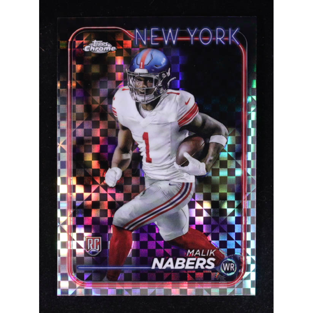 Malik Nabers 2024 Topps Chrome Xfractors #205 RC at PristineAuction.com