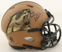 Dave Canales Signed Panthers Salute to Service Alternate Speed Mini Helmet (Beckett) at PristineAuction.com