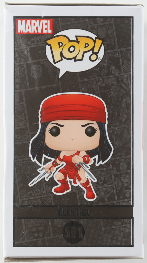 Jennifer Garner Signed "Marvel 80 Years" Elektra #581 Bobble-Head Funko Pop! Vinyl Figure (ACOA) at PristineAuction.com Jennifer Garner Signed "Marvel 80 Years" Elektra #581 Bobble-Head Funko Pop! Vinyl Figure (ACOA) at PristineAuction.com